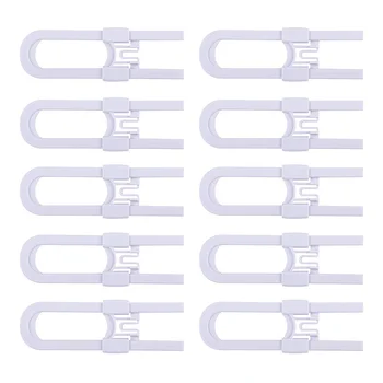 

10Pcs Sliding Cabinet Locks - Proofing Cabinets with Adjustable Child Safety Lock Handles Doors Storage Door Cupboard