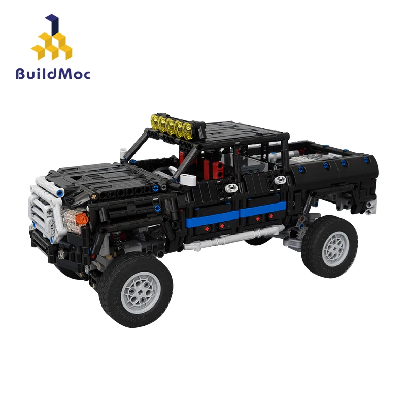 

BulidMOC 4WD Radio Control RC Pickup Trucks Building Block Car Toys Buggy 2019 High speed Trucks Off-Road Trucks Toys