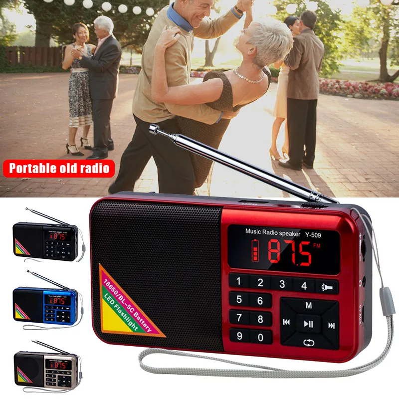 Портативное радио Для Elder Многофункциональный медиадинамик MP3 ...