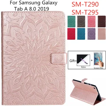 

Meracly For Coque Samsung Galaxy Tab A 8.0 2019 T290 T295 Tablet Case Flip PU Leather Cover For Samsung TAB A 8" SM-T290 SM-T295