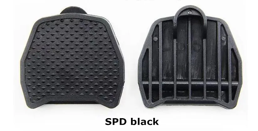 Велосипедные педали чехол самоблокирующиеся педали передача на Плоские Педали для Shimano SPD/KEO LOOK дорожные велосипедные клипсы адаптер - Цвет: for spd black