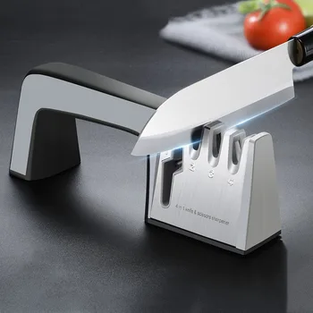 

Fast Sharpener Knife Sharpener 4 Stages Home Kitchen Multi-Function Durable Sharpening Stone Wetstone Tool Assistant 5MD76
