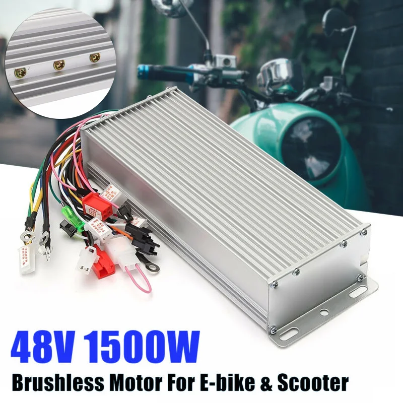 

Waterproof Controller 517382 DC48V 1.1-4.2V 1500W Brushless Motor Controller For E-bike Scooter Mechanical,electric Forklift Etc