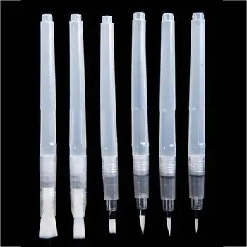 6 pz/set pennello ricaricabile pennello ad acqua pennello ad acquerello morbido penna a inchiostro per pittura calligrafia disegno forniture artistiche