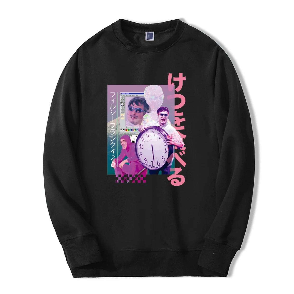 

Fashion Vaporwave Style Hoodies Men 2019 Spring Winter Men Sweatshirt Fleece Tracksuit Winter Warmer New hip hop casual pullover