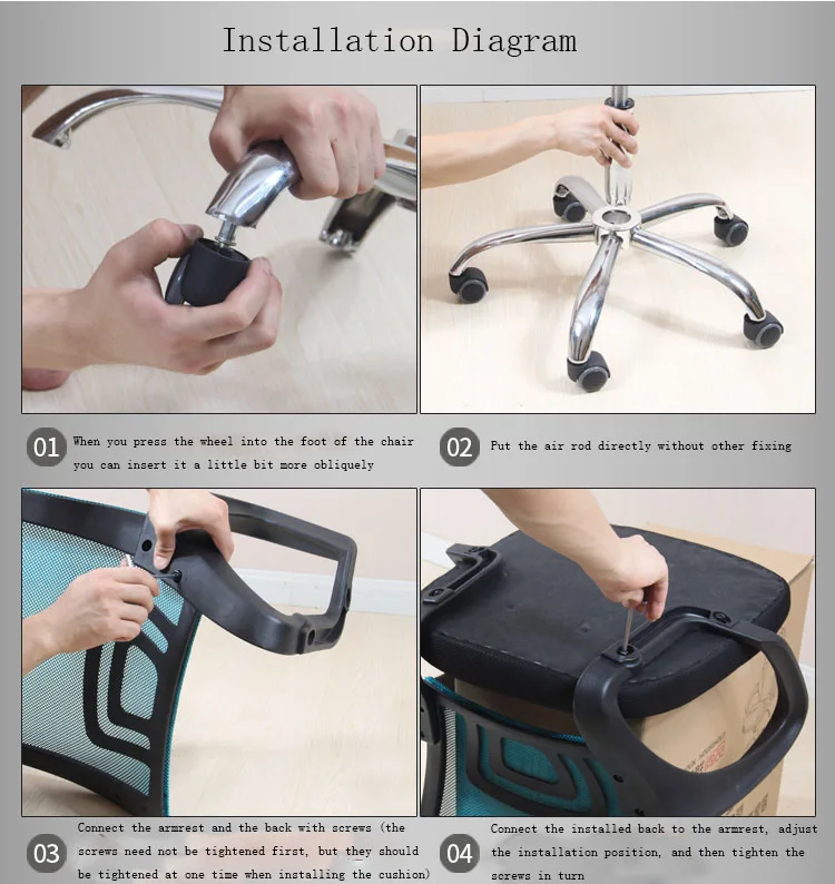 Description Picture 6 of itemNet Cloth Office Lifting Rotating Computer Chair Staff Meeting Student Comfortable Gamer Desk Ergonomic Furniture Chair Armchair