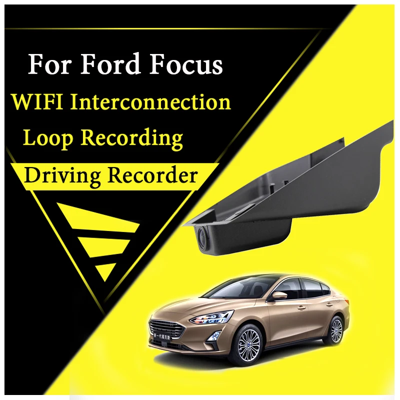 

Для Ford Focus 2018 ~ 2020 автомобильный запись WiFi DVR видеорегистратор Камера вождения видео Регистраторы