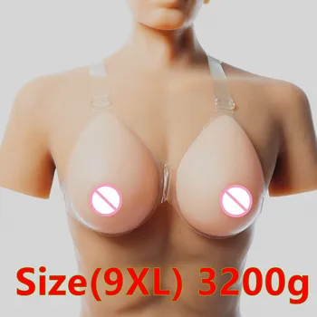 

Drag Queen Breast 3200g/pair Transgender Silicone Breast Forms Artificial Breast False Boobs Realistic Breast Prosthesis