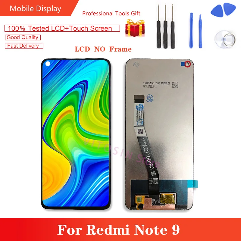 

6.53" Original For Xiaomi Redmi Note 9 LCD Dilspay Touch Screen Panel Digitizer Assembly For Redmi Note9 Dilspay Replacement