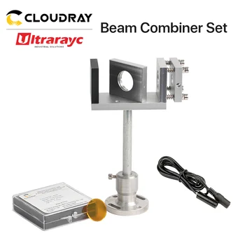 

Ultrarayc ZnSe Laser Beam Combiner Set 20/25mm Conbiner 500-700nm Lens + Mount + Red Pointer for CO2 Laser Marking Machine