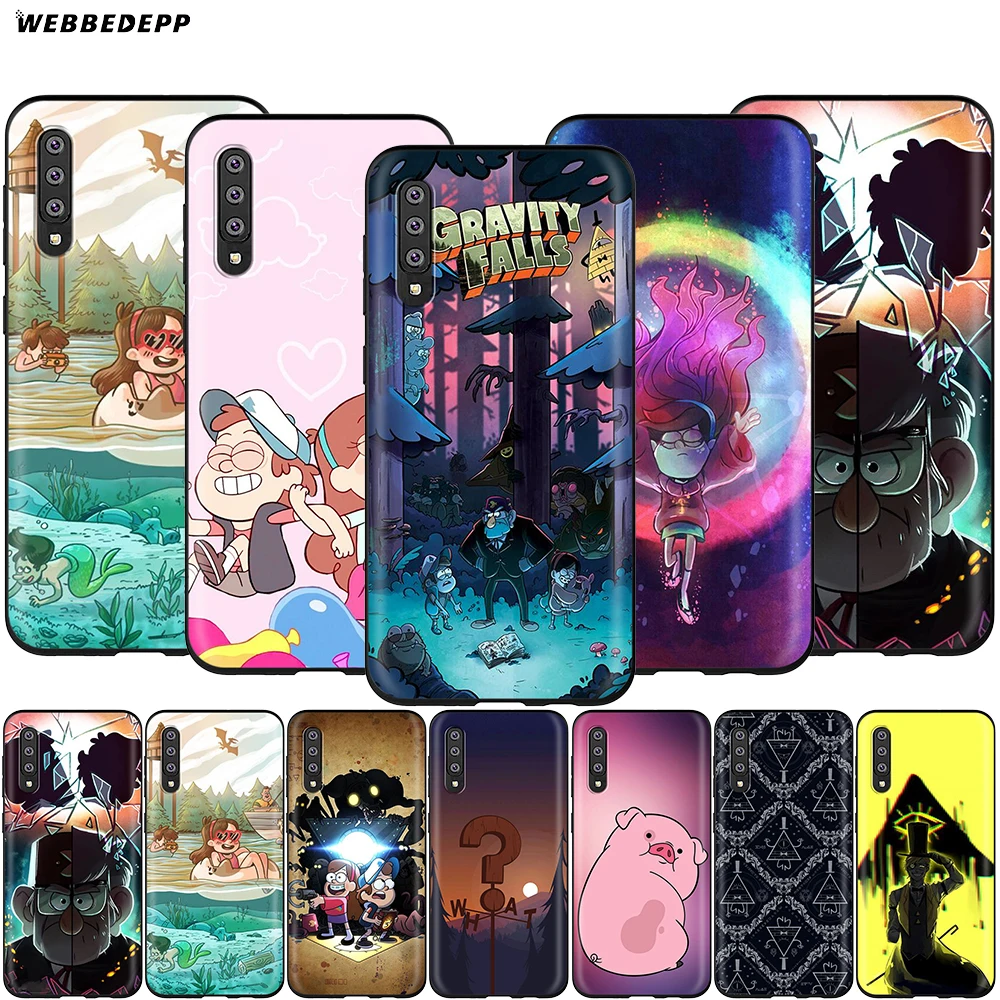 

Webbedepp Gravity Falls Pig Case for Samsung Galaxy S7 S8 S9 S10 Plus Edge Note 10 8 9 A10 A20 A30 A40 A50 A60 A70