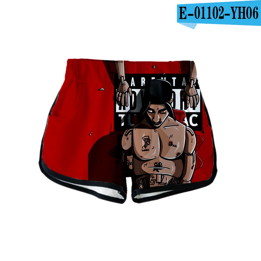 3D 2PAC новая одежда повседневные женские летние сексуальные шорты с 3D принтом Kawaii повседневные женские шорты Горячая Распродажа Большие размеры xxl - Цвет: Слоновая кость
