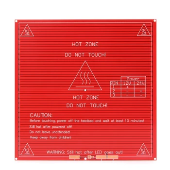 

3D Printer PCB Heatbed MK2B Heat Bed 12/24 Dual Power Hot Plate Module 214x214mm X5QC