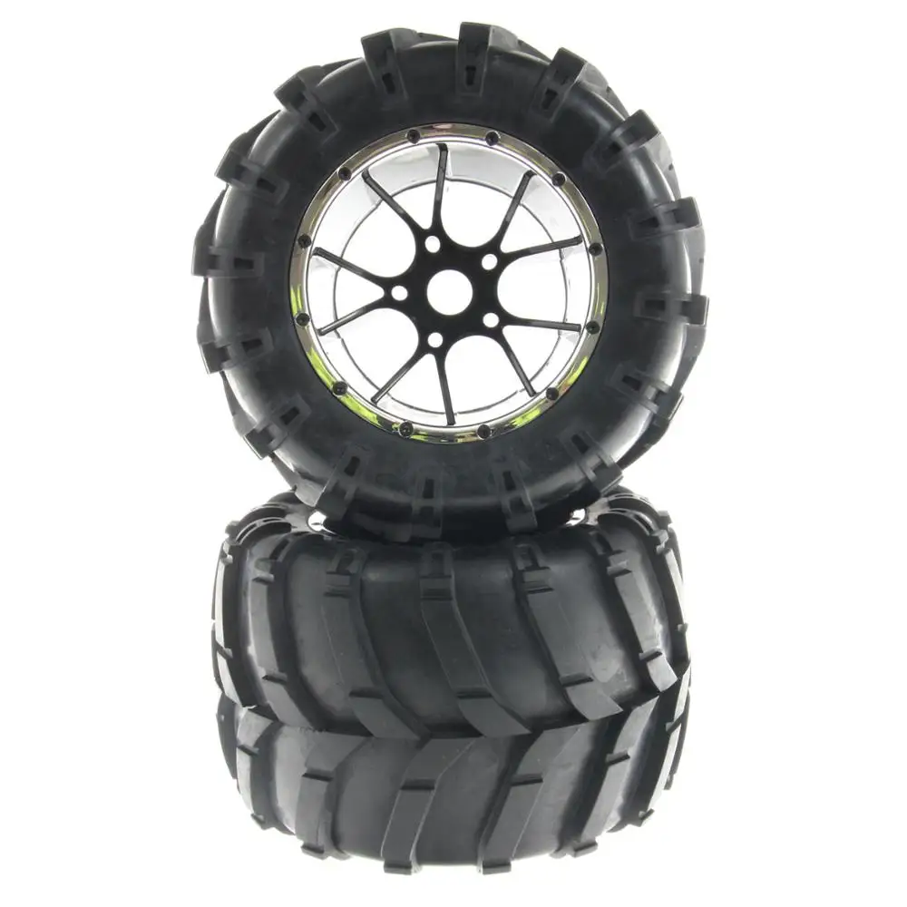 

HSP Brand New 50017 Rubber Wheels Complete Set High Speed RC Off Road Car Spare Parts Wheel For HSP 1/5 Scale Truck