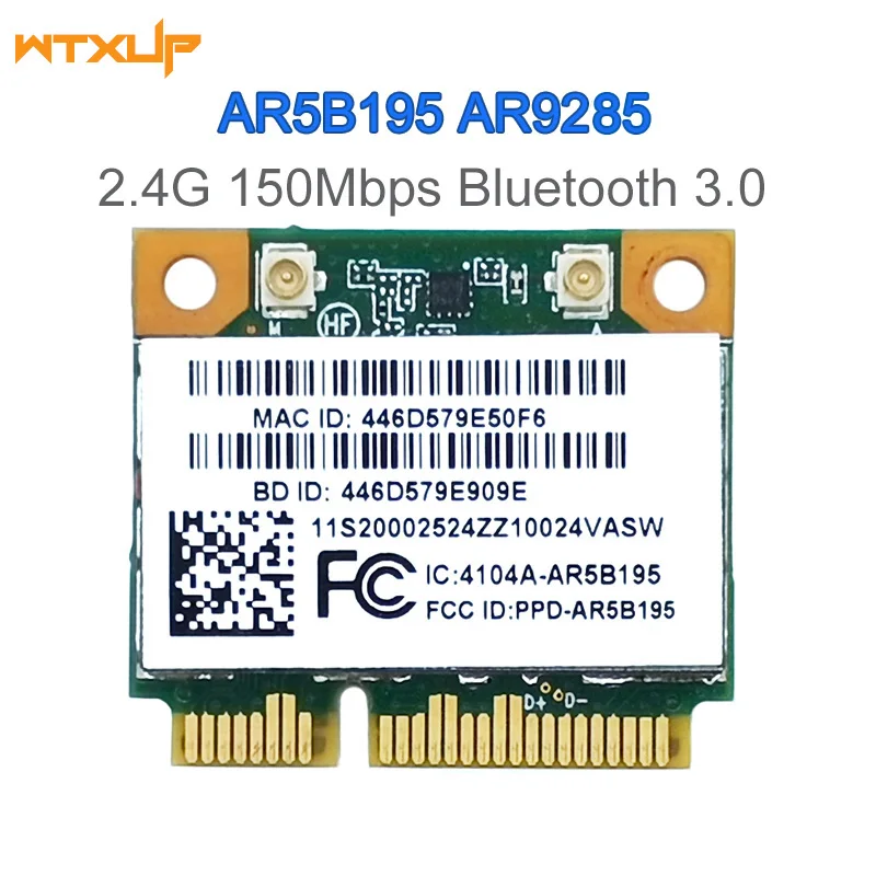 AR5B195 сетевая карта для ноутбука Lenovo G480 G580 G780 Y480 Y580 Z580 AR9285 2,4G Bluetooth 3,0 беспроводной Wi-Fi сетевой адаптер
