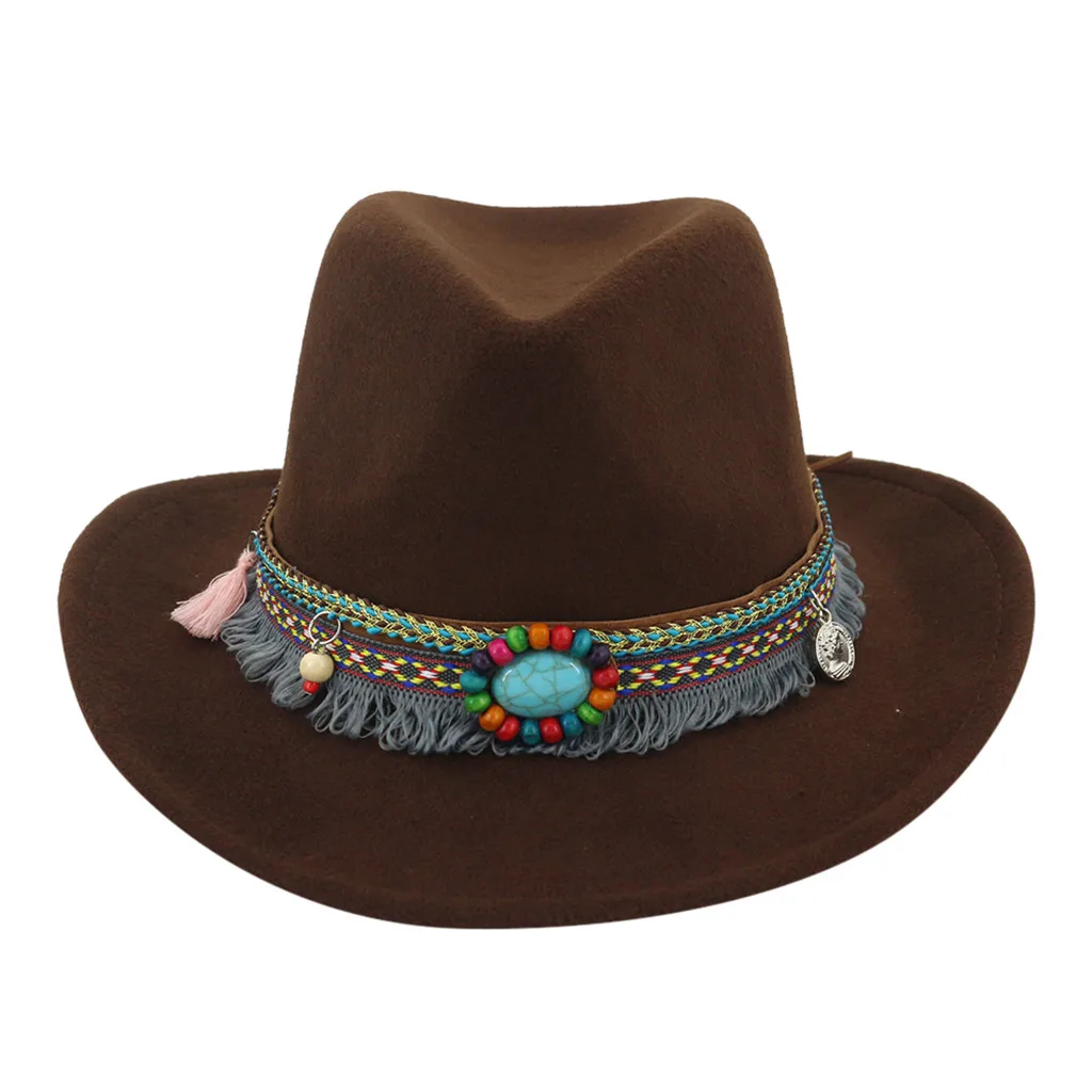 Winter Men& Women's Woven Cowboy Hat Classic Cattleman Outdoor Hat fashion solid unisex skullcap Sports Multi-function Caps