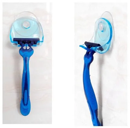 1 шт. держатель для бритвы с присосками|bathroom accessories|blue plasticrack bathroom |