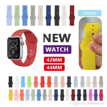 

Silicone strap band for Apple watch band Strap 40mm 44mm 42mm 38mm bracelet Rubber watchband for Series 4/3/2/1 watch