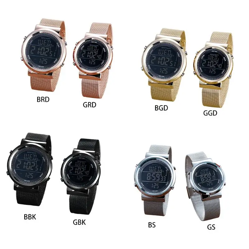 Waterproof Watch Couple Digital Trendy Women Luxury LED Fashion Unisex Sport Electronic