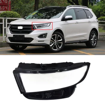 

CAPQX For Ford Edge 15-17 Front Headlight Headlamp Shade Cover Bright Clear Head Light Lampshade Lampcover Shell Protcetor Hood