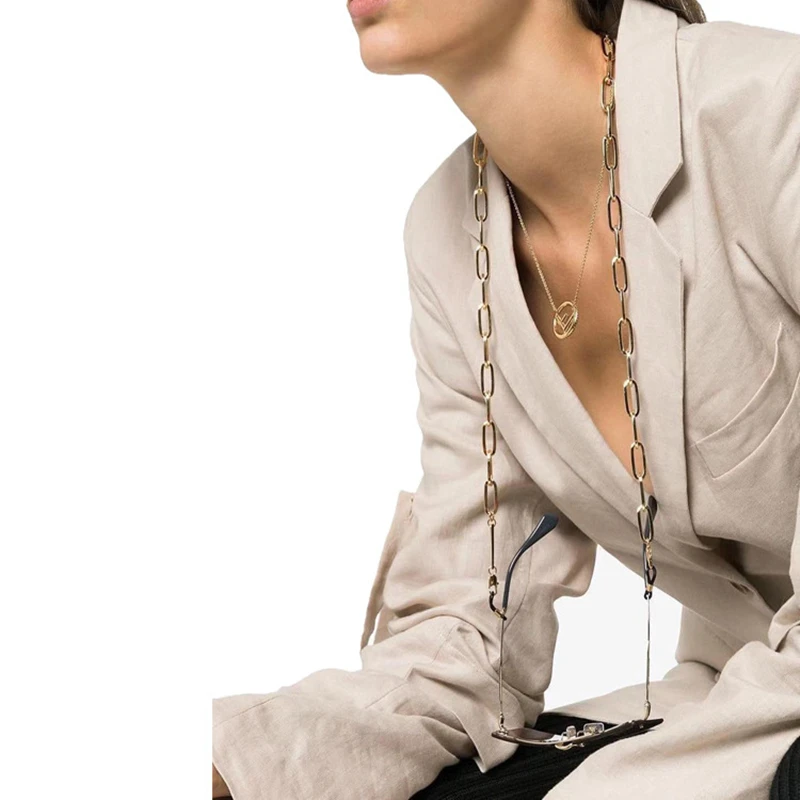 Sunglasses Chains For Women Gold Silver Color Various Shapes Basic Metal Fashion Accessories Wholesale 4 H6b982320648b4dd99fd1503f79260996t