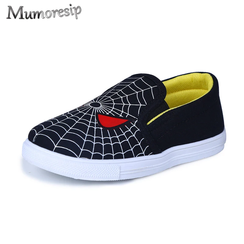 Детская обувь для мальчиков, детская обувь для человека-паука, для маленьких мальчиков, для малышей, на плоской подошве, спортивные кроссовки для бега, Spider-man, на Хэллоуин, парусиновая обувь