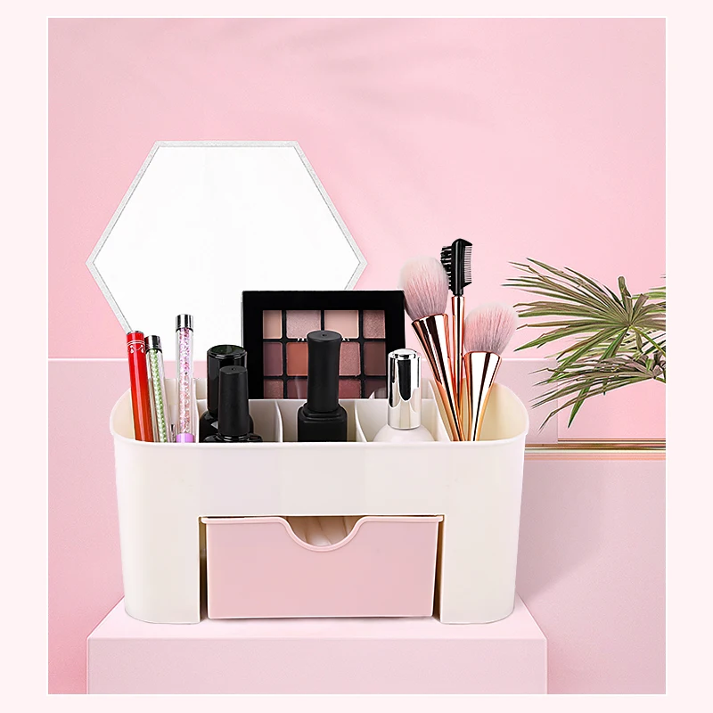 3 цвета портативный пластиковый Настольный органайзер для хранения ногтей гель