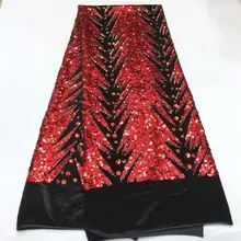 Дизайн бархат с блестками африканская французская бархатная кружевная ткань высокого качества нигерийская бархатная кружевная ткань для одежды