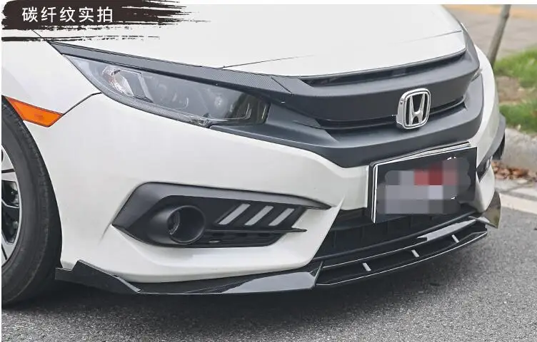Задний спойлер для переднего бампера Honda Civic 2016 2018|Спойлеры и крылья| |