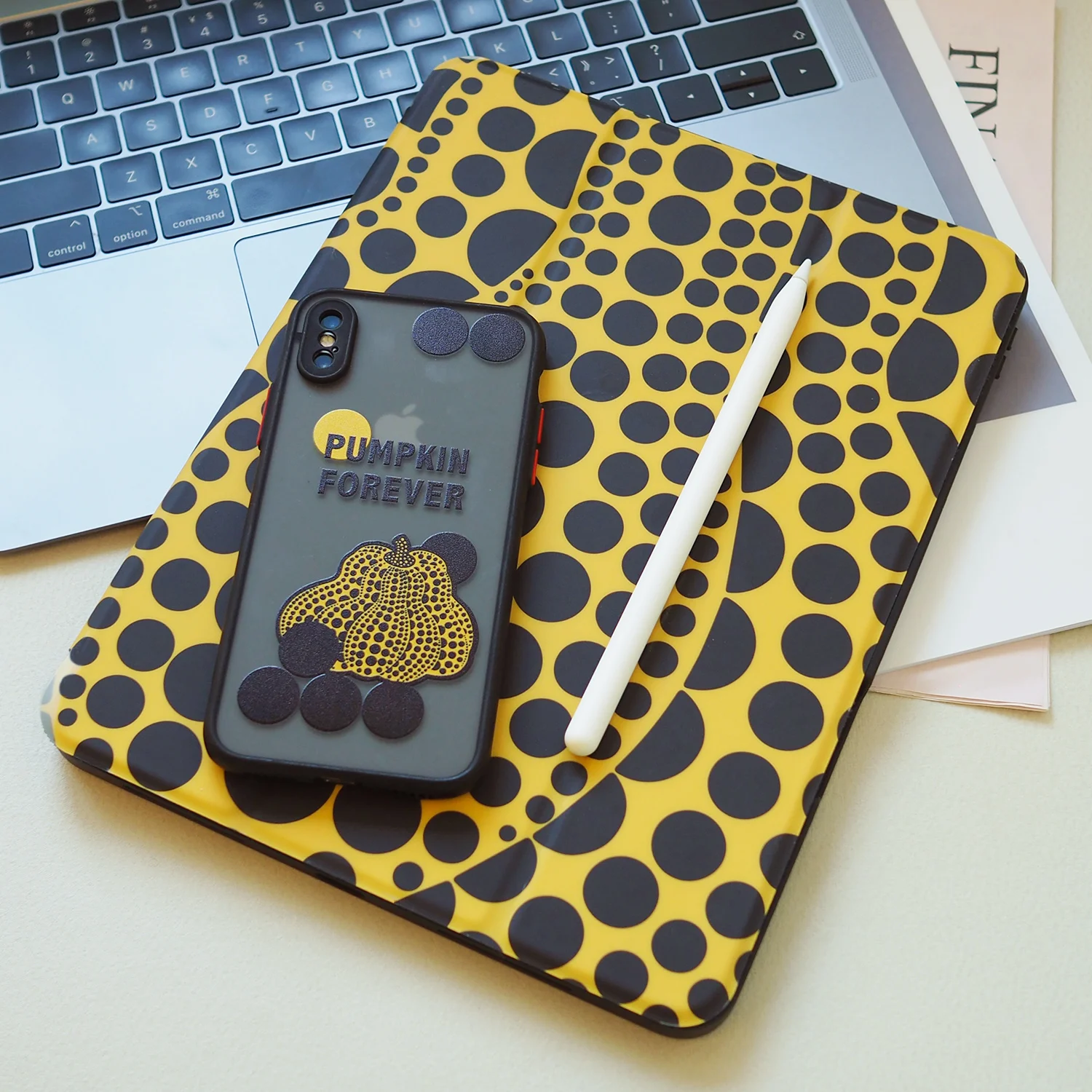 Yayoi Kusama Arte2023 2023 Ipad Case para 102 Ipad ar Case Ipad Pro 12 Case 2023 Suporte Lápis Escudo Protetor - Imagem 4