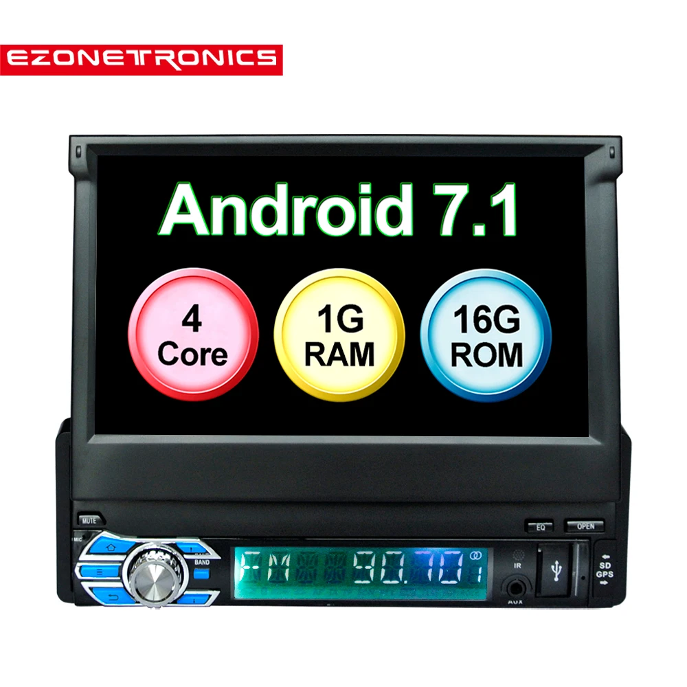 Автомагнитола 1Din универсальная стереосистема Android 7 1 с дюймовым сенсорным