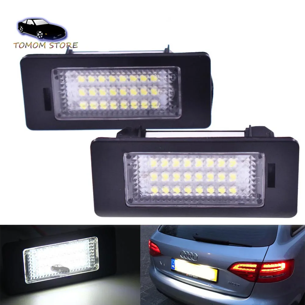 2 шт. Canbus без ошибок светодиодный светильник для Audi Q3 Q5 A1 A3 A4 A5 A6 A7 TT Coupe 8J VW Passat