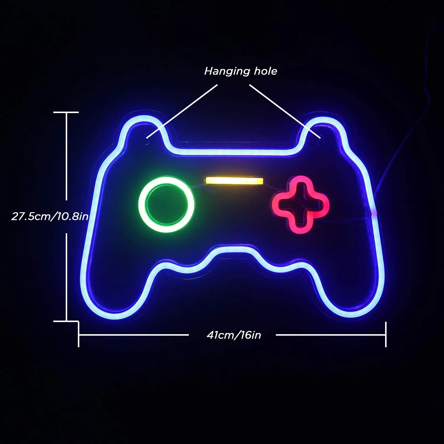 LED Game Neon Sign USB Gamepad Controller Art Sign Night Lamp Xmas Birthday  Gift Party Wall Lamp for Home Decor Night Light