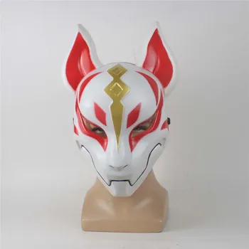 

Hot Sale Battle Royale Game Fox Drift Skin Cosplay Costumes Mask Funny Adult Halloween Party Latex Masks Props