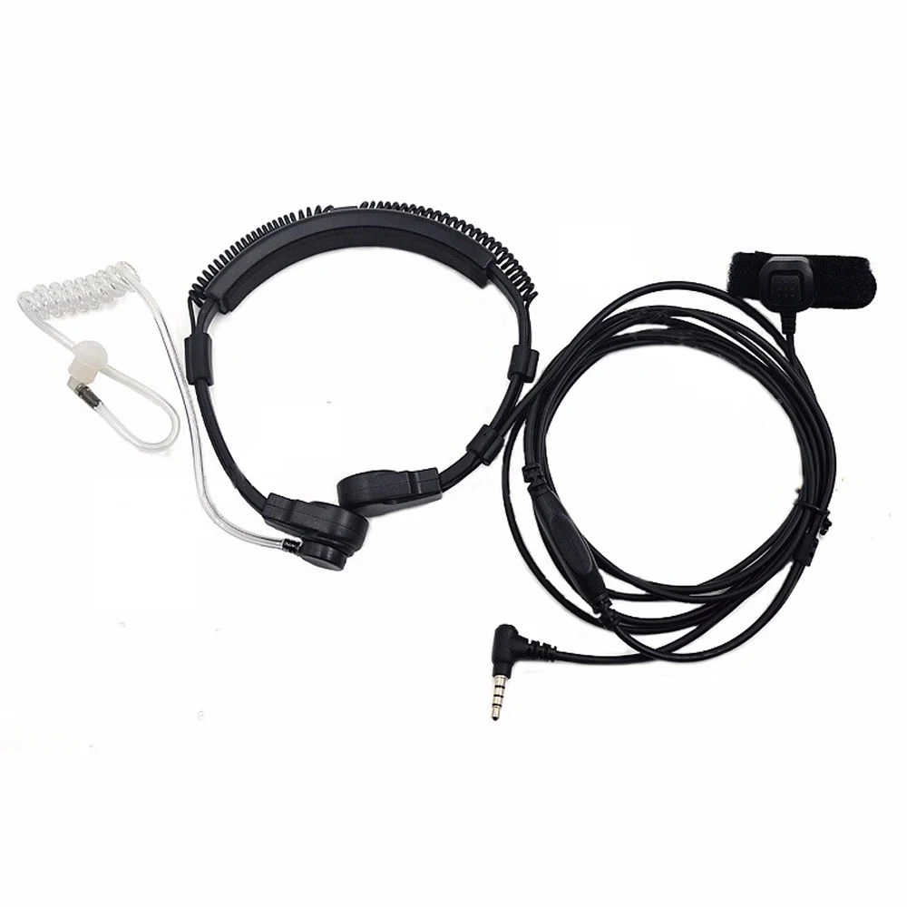 Throat Microphone Headset Earpiece Covert Tube PTT For Yaesu Vertex Radio VXF Series VXF-1 VXF-2 VXF-10 VXF-20 Walkie Talkie | Мобильные