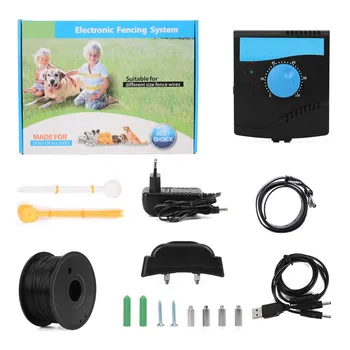 

Dog Electric Fence System With Vibration Shock Beep Collar Waterproof Rechargeable Dog Containment Safety Fencing Training
