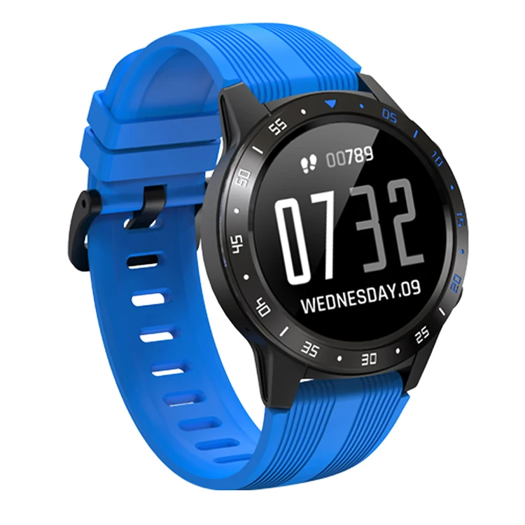 blue LEMDIOE Смарт-часы Android gps пульсометр Монитор артериального давления с компасом давление воздуха независимый звонок умные часы для меня - Цвет: blue