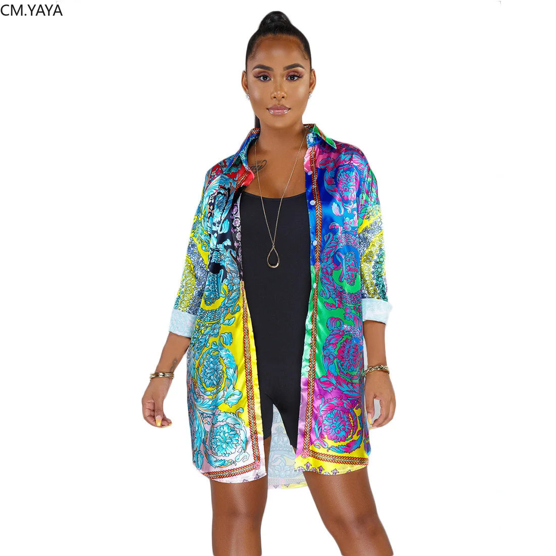 

Women National Print Winter Bodycon Mini shirt Dress Lady Vintage Sexy Club Night Evening Casual Dresses Africa Vestido GLJ1909