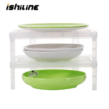 

Dinnerware Storage Rack Stacking Cupboard Tableware Shelf Household Dish Holders Small Plastic Sink Drain Home Organization
