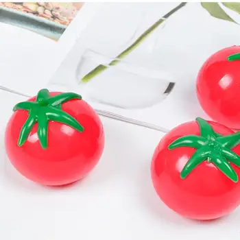 

9PCS Simulated Tomato Squeeze Toys Cartoon Tomato Decompression Playthings Creative Fruit Ball Prank Toys Funny