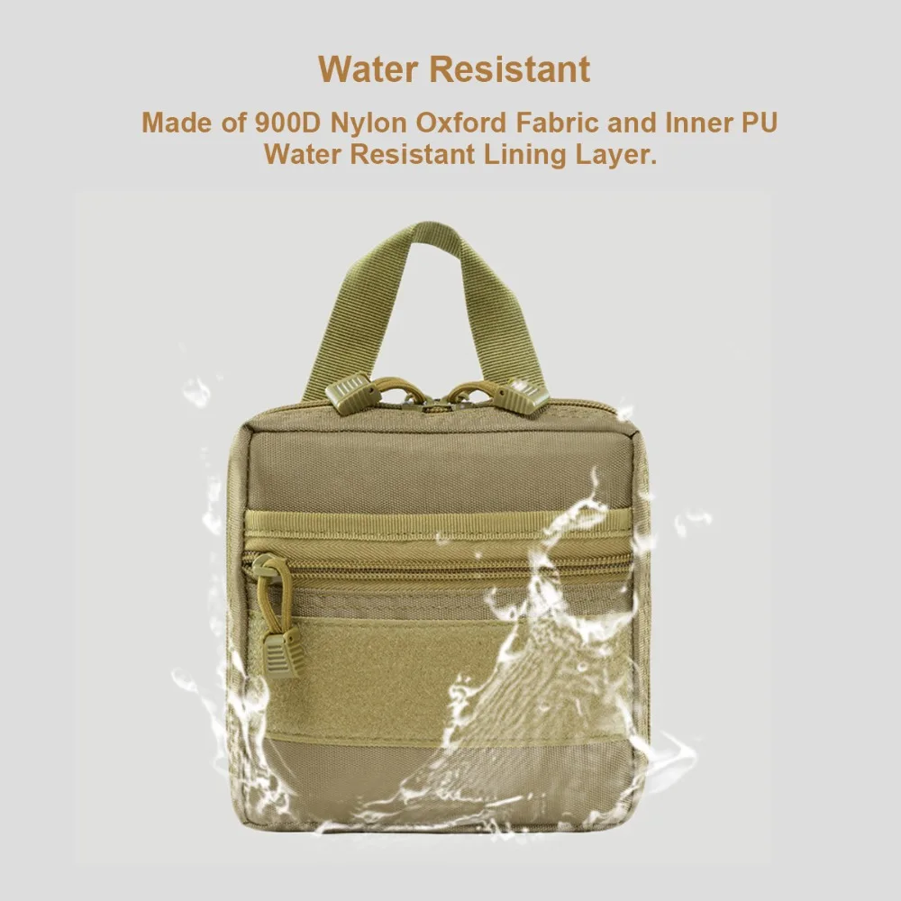 Сумка MOLLE, 900D нейлон Оксфорд водостойкий тактический EDC Компактный Открытый снаряжение сумка аварийный комплект медицинский мешок