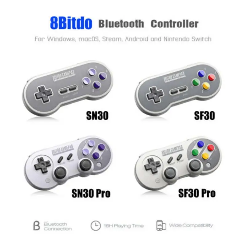 8bitdo Sn30 Pro Bluetooth Wireless Controller Switch Controller Pubg Controller Gamepad For Windows Maco Raspberry Pi Android Gamepads Aliexpress