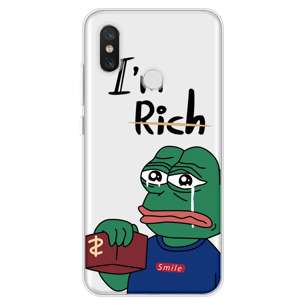 Pepe мягкий чехол для телефона из ТПУ с замерами грустная лягушка Xiaomi Mi A3 9 8 9T Note 10 Pro