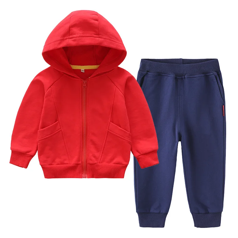 

ZWY1203 Children Clothes Set Autumn Fashion Boy Girls Cartoon Casual Long Sleeve Cotton Pullover Tops Sports Sweatshirts + Pants