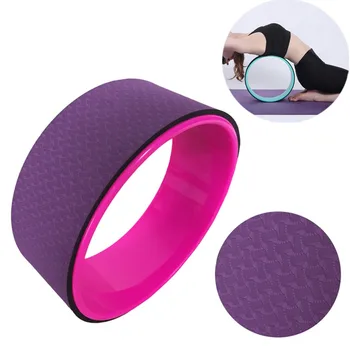 

ABS Yoga Wheel Pilates Circle Dharma Yoga Ring Strong Roller Back Stretcher Equipment Bodybuilding Home Slimming 12.5x5Inch