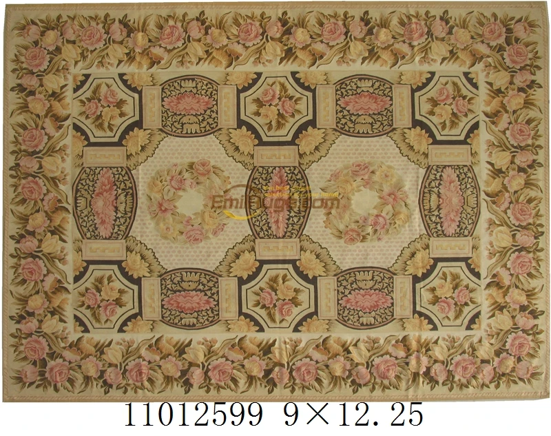 11012599 french aubusson carpets Handmade Floor For Bedroom Square Knitting s - Цвет: 11012599