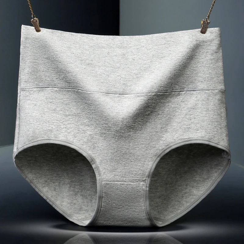 

ETOSELL Women Cotton Panties Sexy Seamless Underwear Briefs High Waist Solid Panties 9 Colors Female Intimates Large Size 2XL