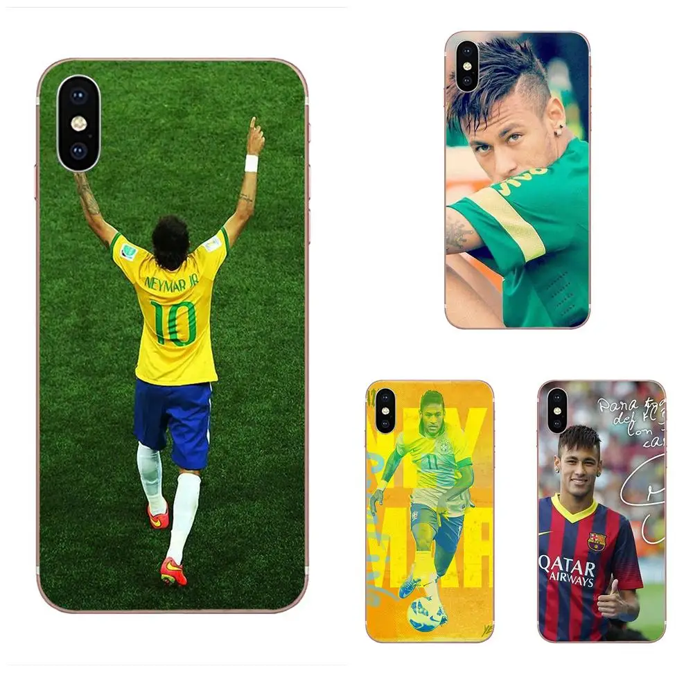 Soft Silicone TPU Transparent Fashion For Apple iPhone 4 4S 5 5C 5S SE 6 6S 7 8 Plus X XS Max XR Neymar Jr Signature | Мобильные