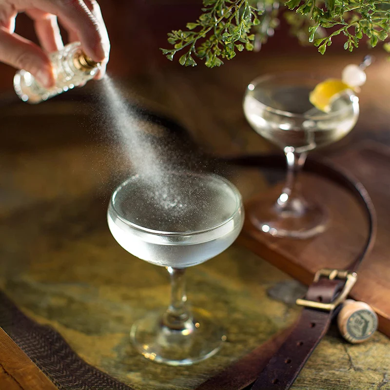 Atomiseurs Martini En Aluminium - Lot De 2 Flacons Spray 50 Ml Pour Cocktails, Vermouth, Absinthe (Argent) - 4