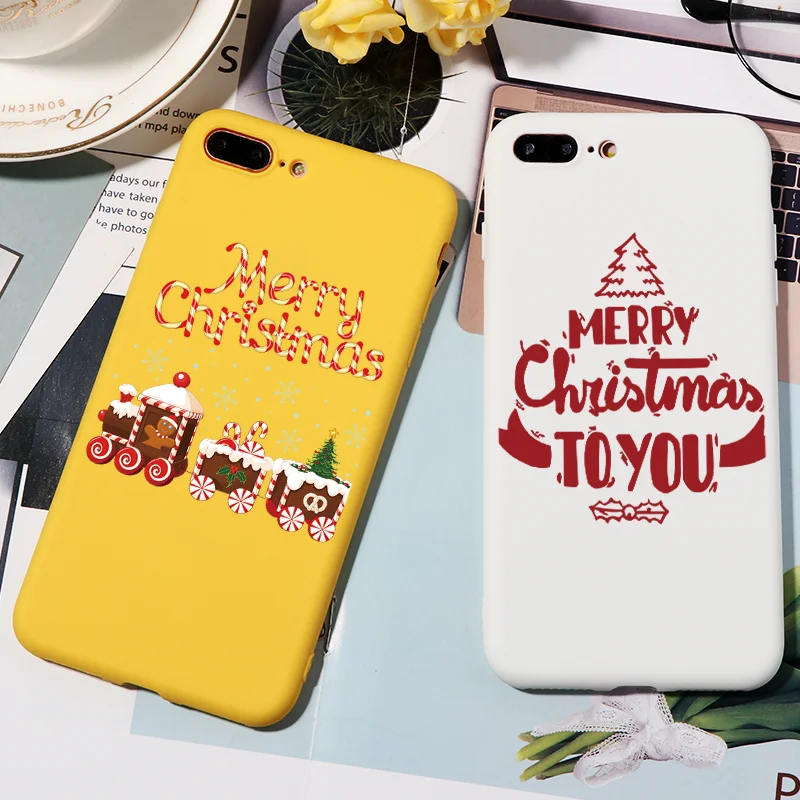 

Merry Christmas Elk Phone Case For TPU iPhone 11 5 5S SE 6 6S Plus 7 8 Plus Coque For iPhone X XR XS Max XS 9 10 11 Pro MAX Case